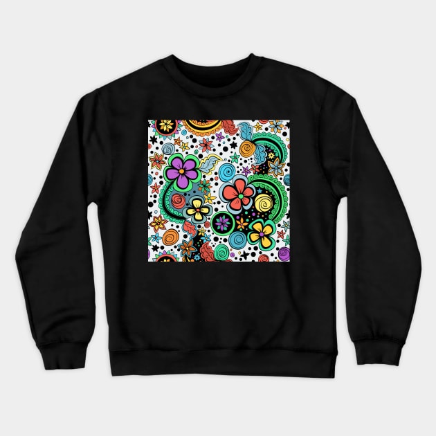 pattern Crewneck Sweatshirt by kavalenkava